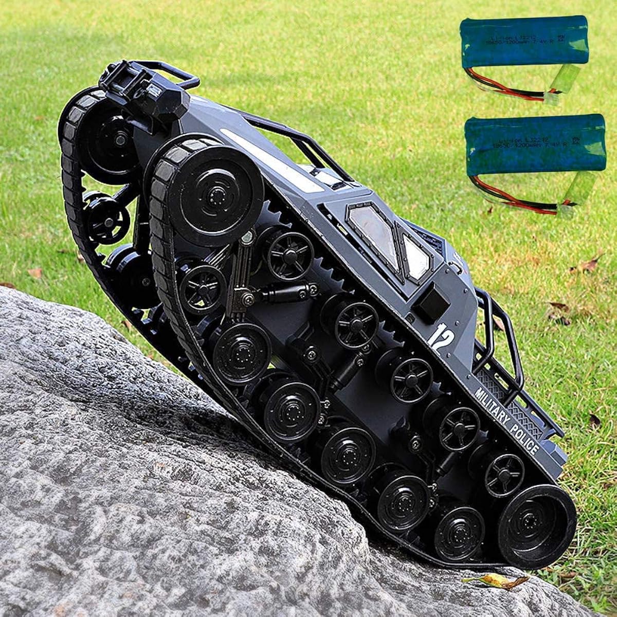 High Speed Drift Remote Control Tank Toy Caterpillar Model Armored Car Adult Boy Off-Road Vehicle Charging Birthday Gift (Dual Battery Long Range Version)