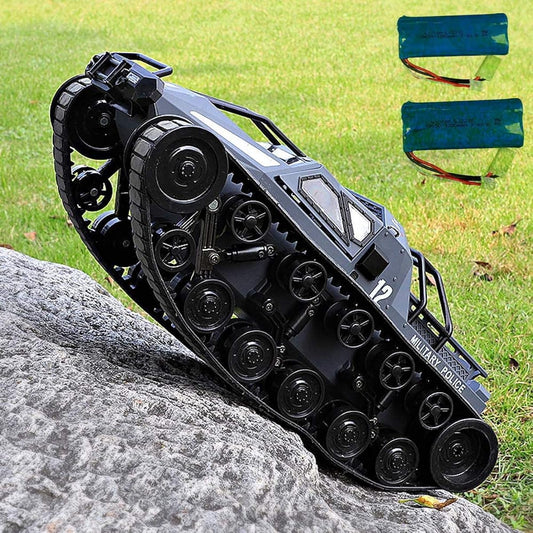 High Speed Drift Remote Control Tank Toy Caterpillar Model Armored Car Adult Boy Off-Road Vehicle Charging Birthday Gift (Dual Battery Long Range Version)