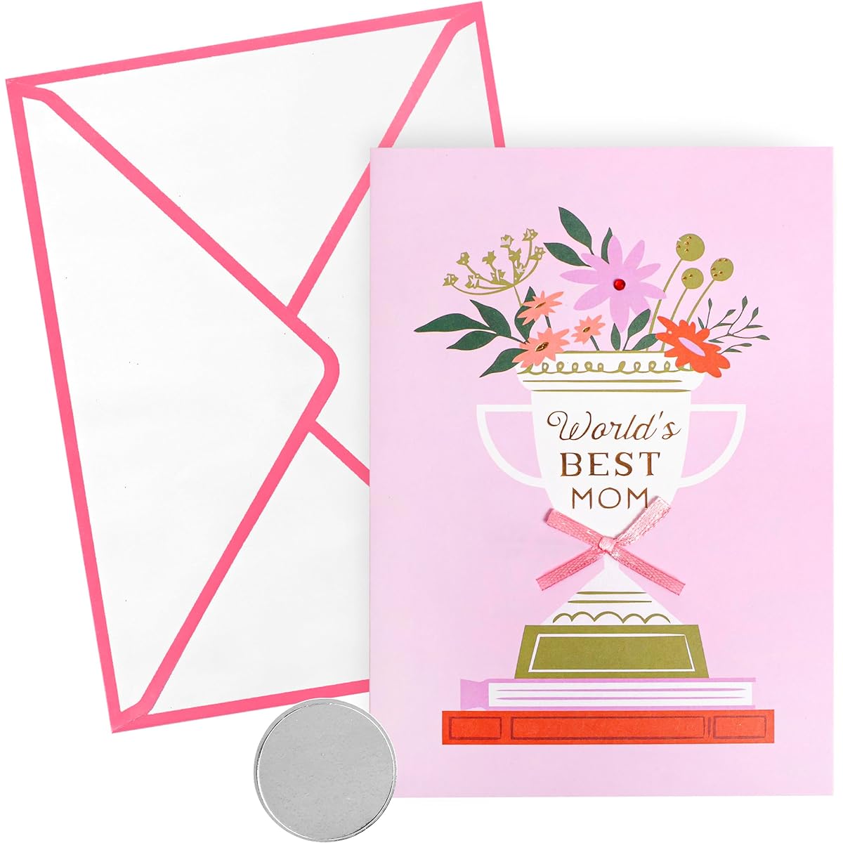 Greeting Card for Mom or Stepmom | Happy Birthday Mother's Day Thank You | From Daughter, Son, and All of Us | Heartwarming Beautiful Best Mom Birthday Card - 40th 50th 60th 70th 75th 80th