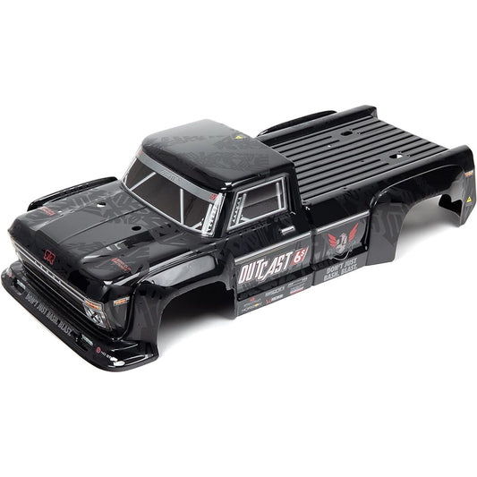 ARRMA ARA406160 1/8 Paint Decal Trim Body Black Outcast 6S BLX