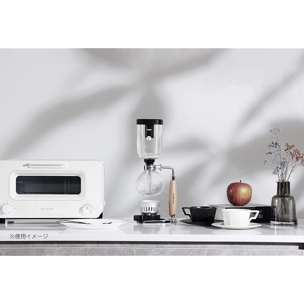CAPTAIN STAG HARIO x Captain Stag Coffee Siphon with Paper Filter Wooden Pattern Made in Japan UW-3552