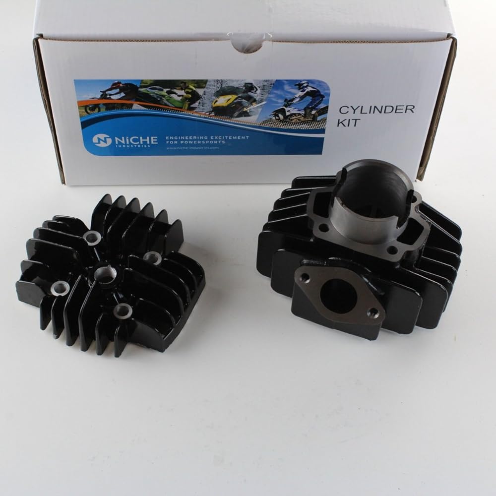 NICHE 60cc Big Bore Piston Gasket Cylinder Head Kit for Yamaha PW50 YF60S 4-Zinger Tri-Zinger BP4-HS000-00 517-1181-01