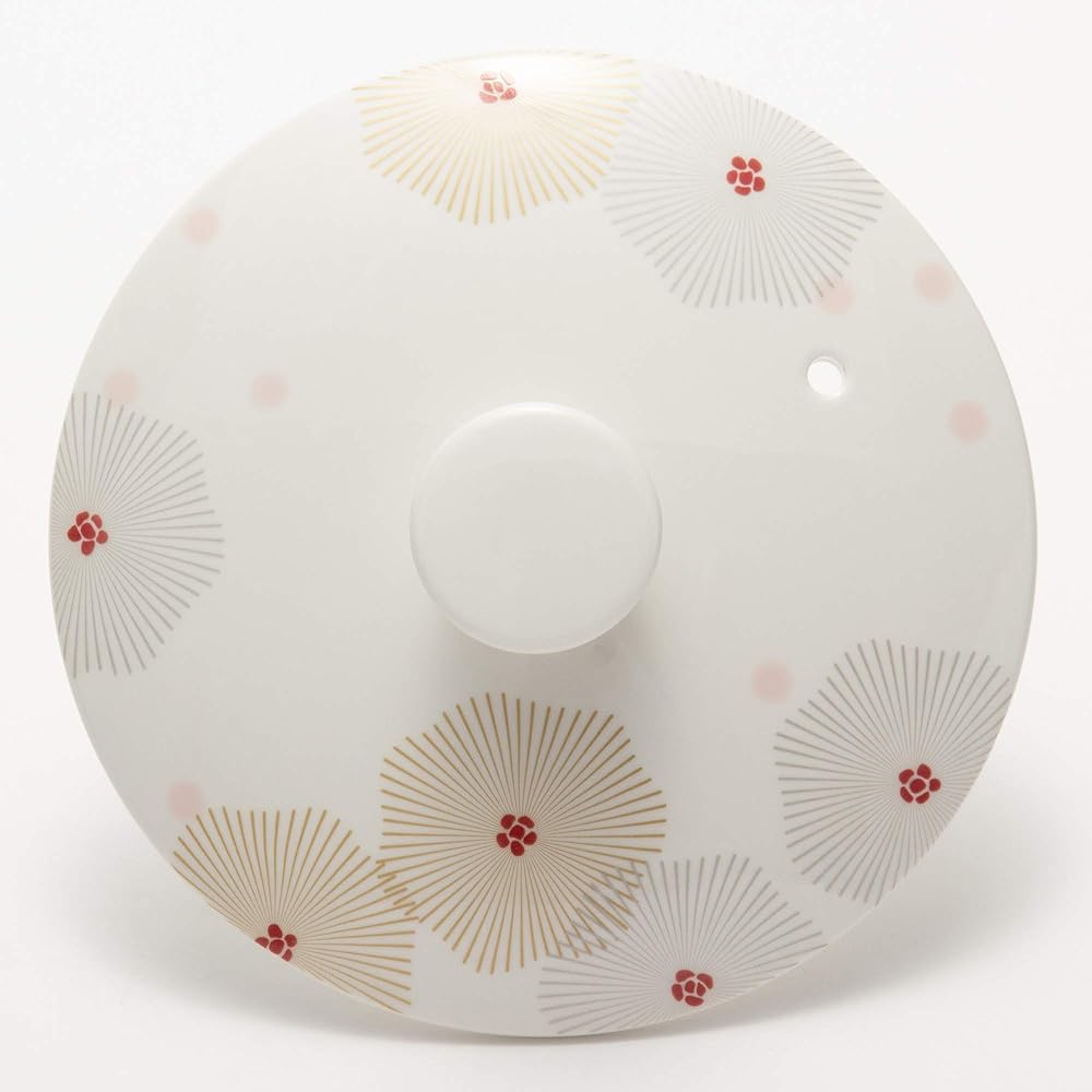 TAMAKI Earthen pot Thermatech for 2-3 people, Koharubiyori, Diameter 23 x Depth 19.4 x Height 12.5cm, IH/Open flame/Microwave/Oven compatible THC50-610