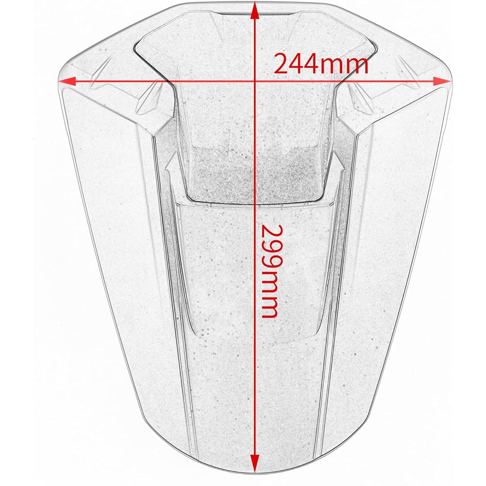 Motorcycle GSX-S1000 Single Seat Cover 21-23, Passenger Rear Seat Cowl Hump Fairing Tail Section Replacement Accessories Suitable for S-uzuki GSX-S GSXS 1000 GSXS1000 2021 2022 2023 (Red)