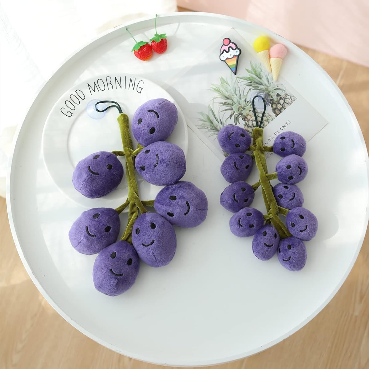 a Bunch Grape Plush Toy (Purple)