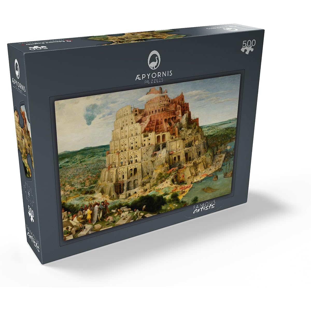 Tower of Babel 1563 by Pieter Bruegel the Elder - Premium 500 Piece Jigsaw Puzzle for Adults