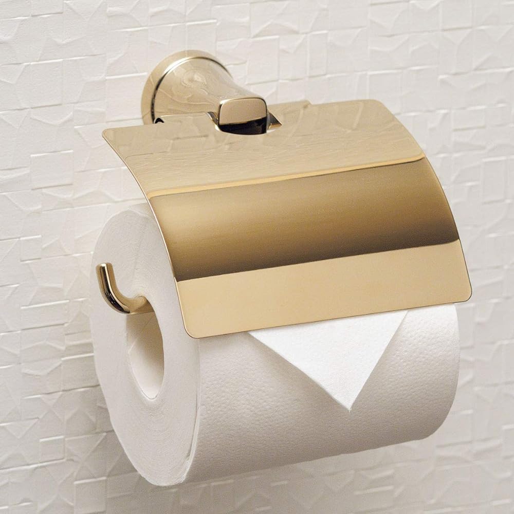 Reliance Paper Holder Paper Roller Accessories Toilet Supplies Pale Gold S3219 series S3219PHPG Body: Depth 13.2cm Body: Height 8.8cm Body: Width 14.9cm