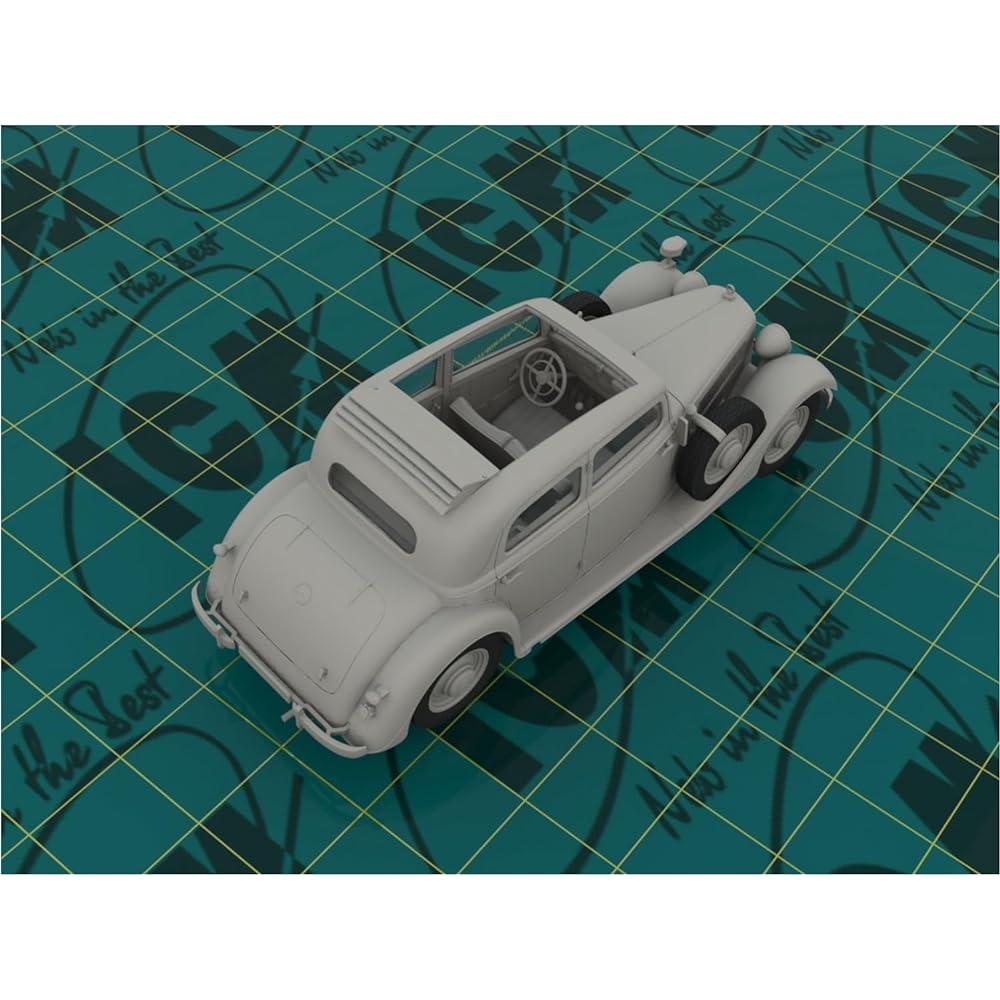 ICM 1/35 Germany Typ320 (W142) Staff Car w/German Staff 4 Plastic Model 35539