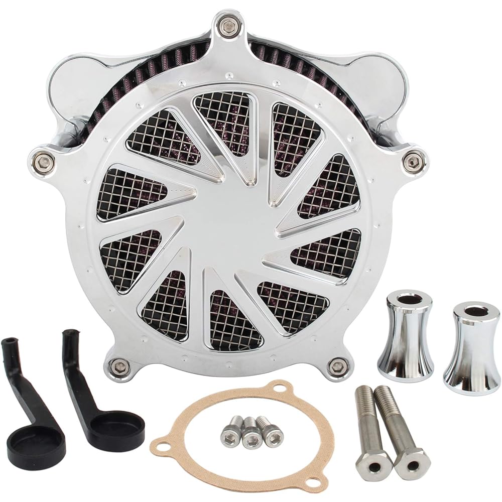 Motorcycle Air Filter Cleaner Intake System CNC Cut Aluminum for Touring Road King Street Glide Trike 08-2016 Softail Dyna FXDLS 2017 09001-0205-0225