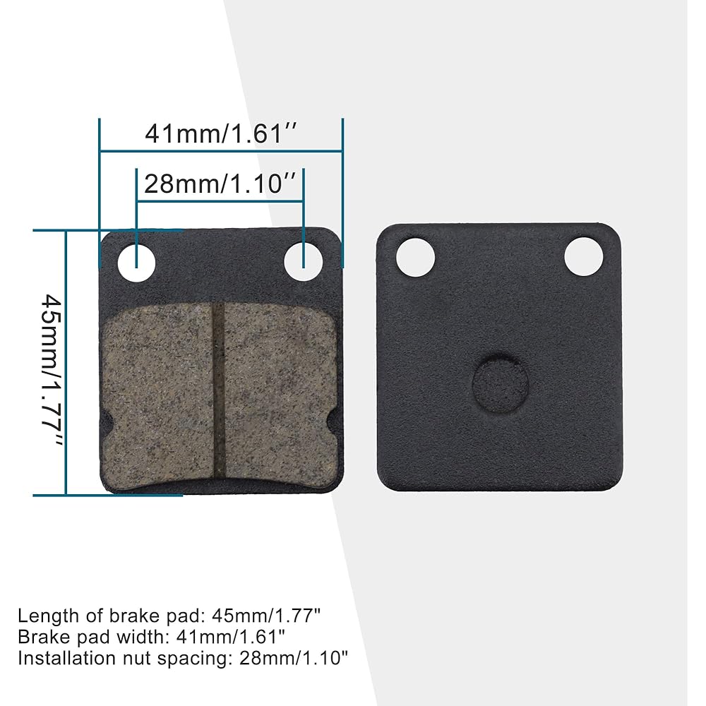 GOOFIT Brake Pad Set Replacement Carter Master Tomberlin American 150cc 200cc 250cc 300cc ATV Quad Dirt Pit Bike Buggy Go Kart Motorcycle