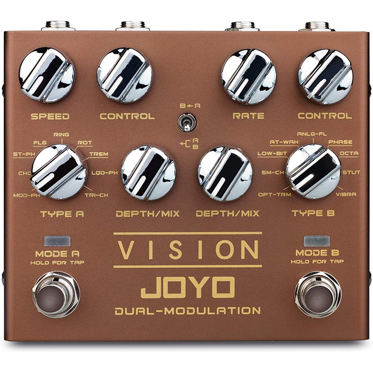 [Domestic regular product] JOYO Effector VISION R-09 DUAL-MODULATION Stereo Dual Modulation Pedal