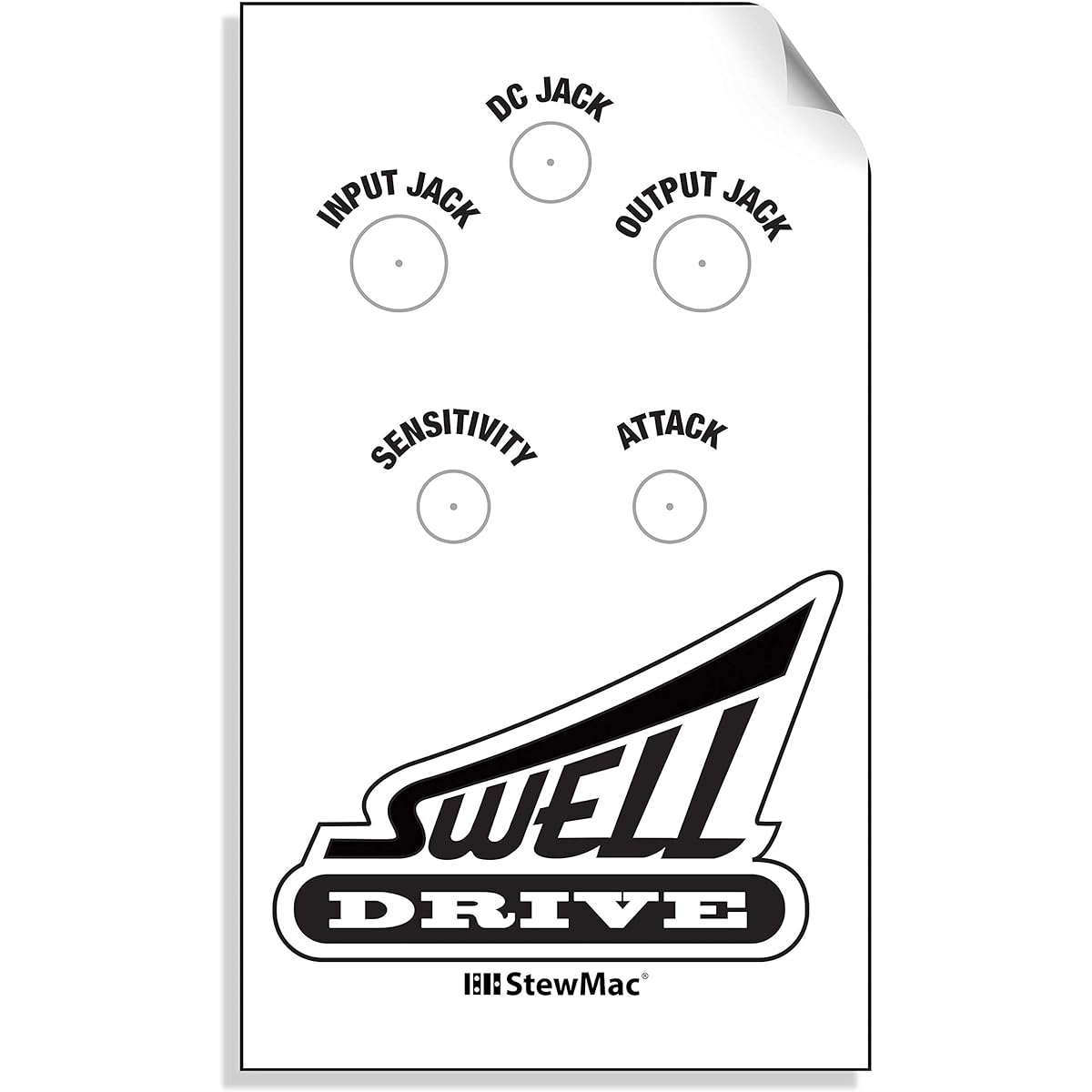 StewMac Swell Drive Pedal Kit with Bare Enclosure