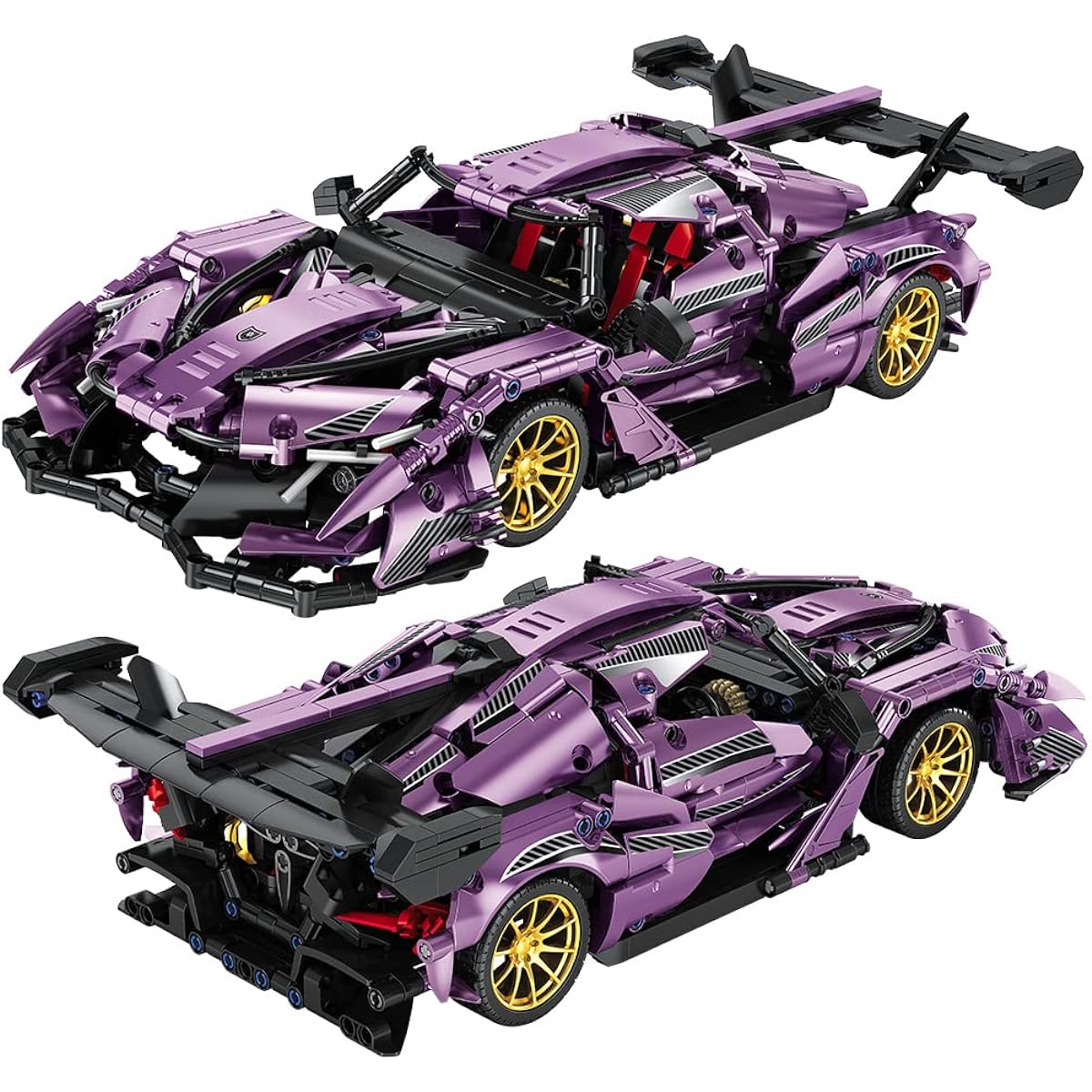 Mesiondy Sports Car Building Blocks Toys for Boys or Adults Kit 1:14 MOC Building Set Racing Car Model for Boys 12-16 Years Old 8-14 Years Old Car (1785 Pieces)