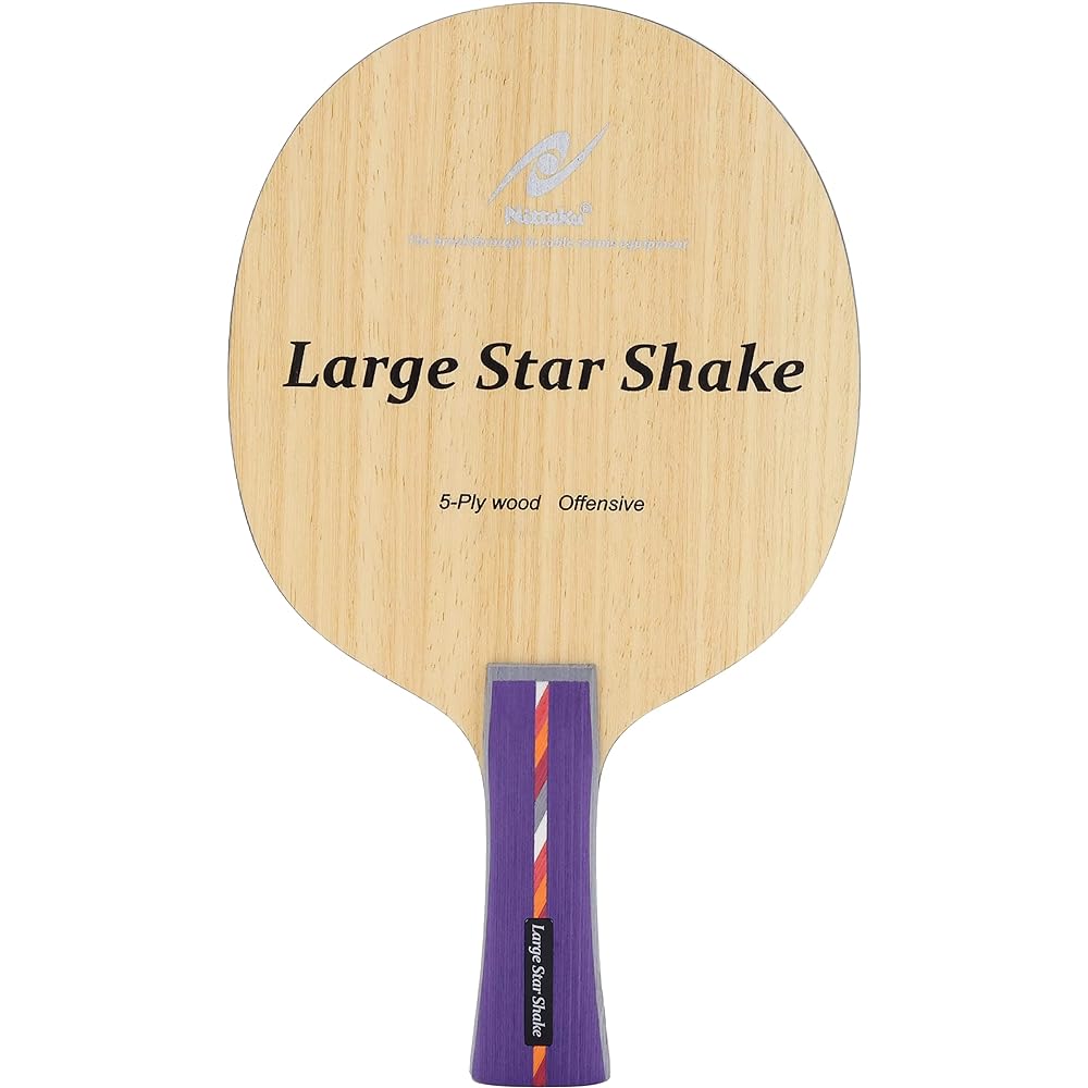 Nittaku Table Tennis Racket Large Star Shake Hand Large Ball Flare NE-6895