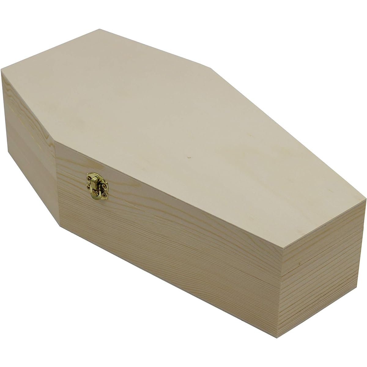 Creative Hobbies Large 12" Halloween Coffin Box Fillable Hinged Box Halloween Decorations Party Favors Gothic Decor Coffee Ring Box Pet Casket
