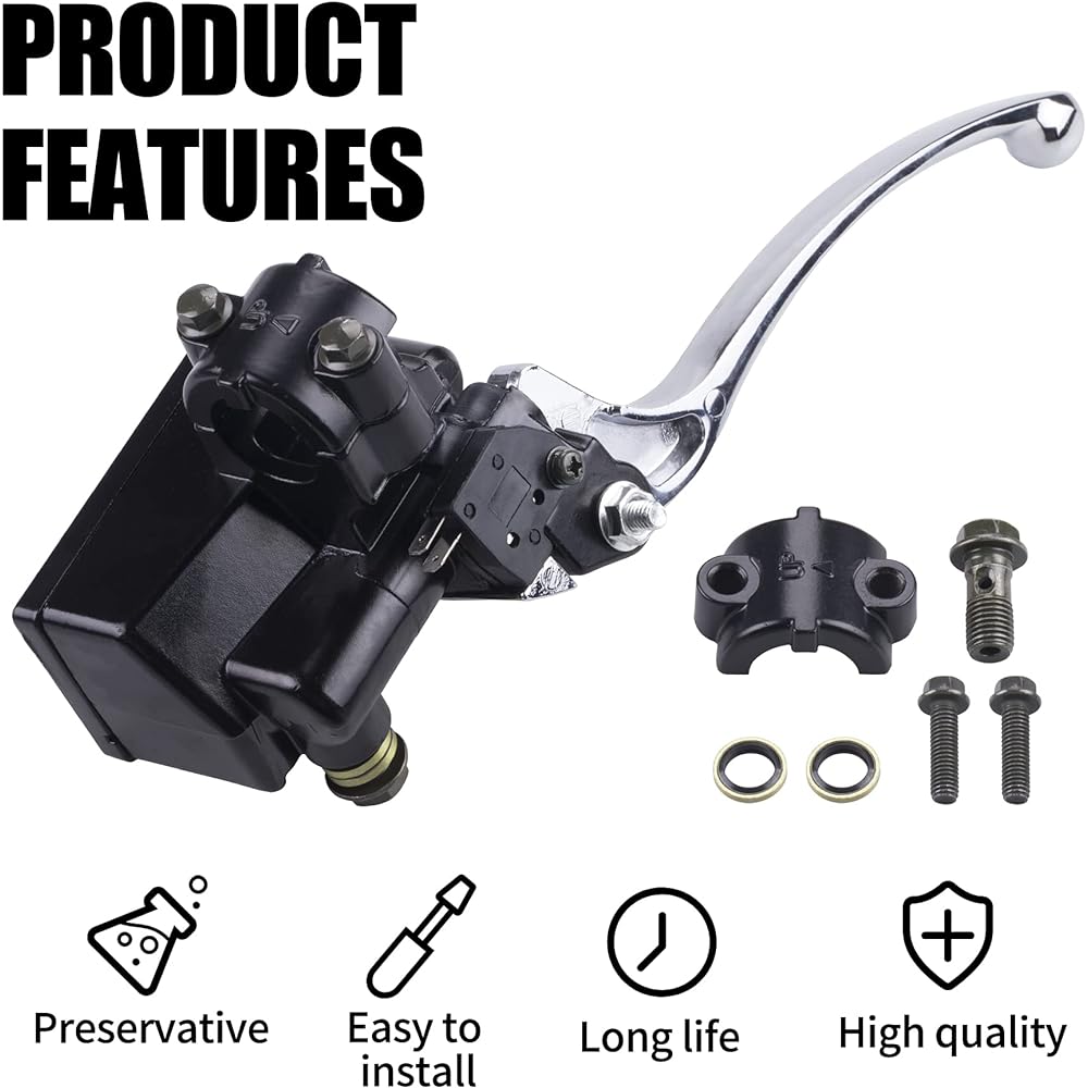 MWMNUN Front Brake Master Cylinder Brake Master Cylinder Yamaha YFZ450 Banshee 350 Big Bear 250 350 400 Grizzly 300 350 400 450 550 600 660 700 Kodiak Raptor 125 250 350 660R 700