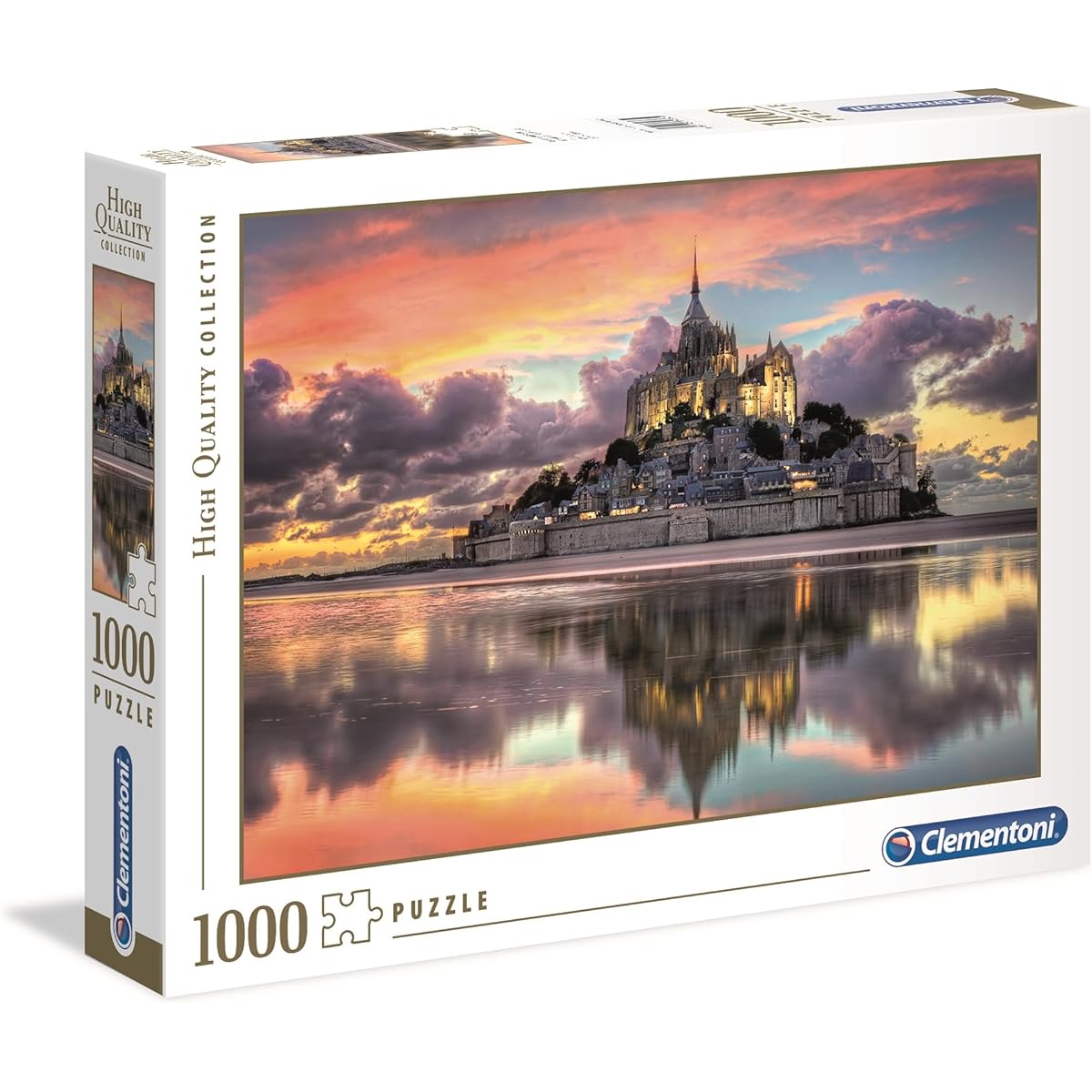 Clementoni 1000 Piece Jigsaw Puzzle Mont Saint-Michel, France, 50 x 69 cm, 39367