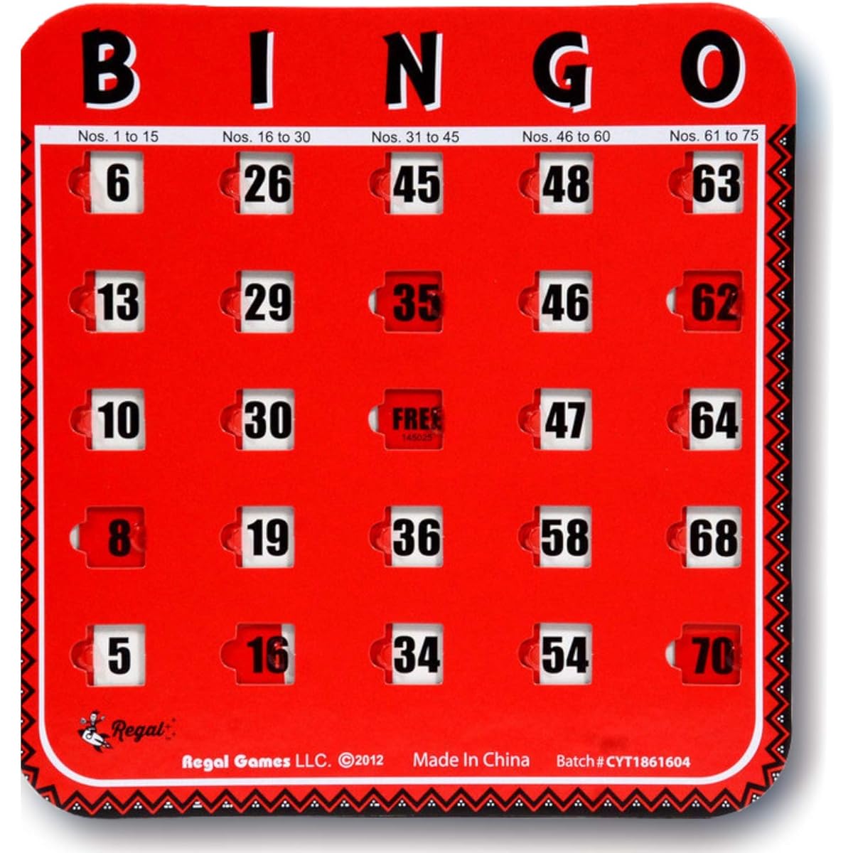 Regal Bingo Family Bingo Set, Includes 8" Bingo Cage, 75 Bingo Balls, Bingo Board, 4 Bingo Cards, and 8 Card Expansion Sets Sold Separately