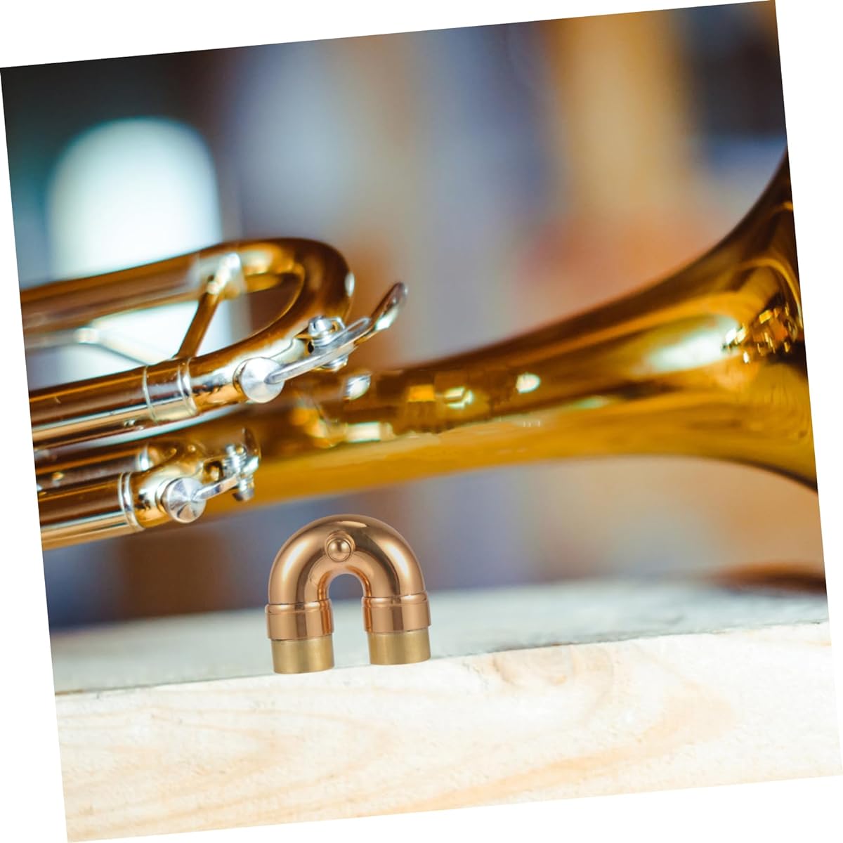 Toyvian Trumpet Muffler Trumpet Instrument Parts Musical Instrument Accessories Trumpet Parts Woodwind Accessories Trumpet Neck Goldendoodle Accessories Bend Neck Brass Small Components