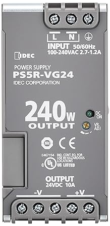 IDEC switching power supply PS5R-V type 240W/24V DIN rail mounting AC100~240V PS5R-VG24