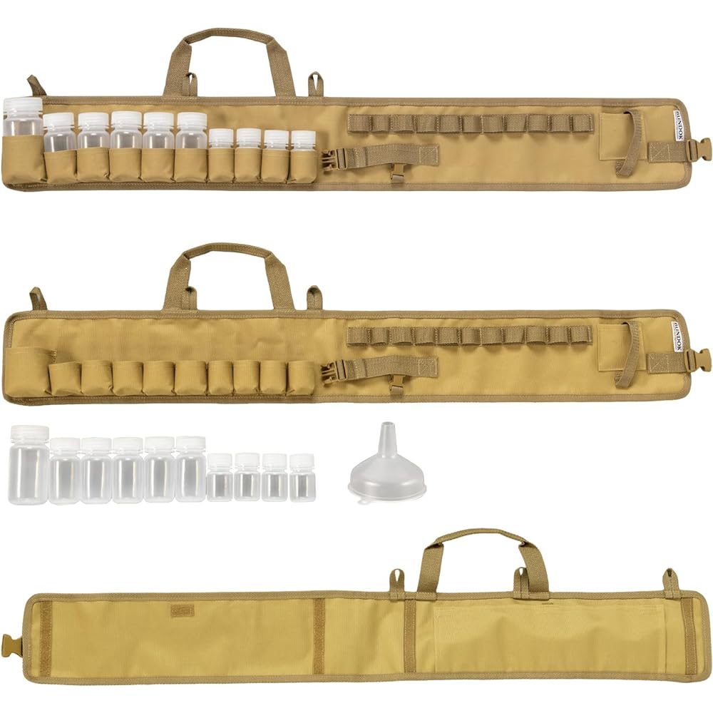 BUNDOK Seasoning Case BD-917 with Bottle Container Spice Kitchen Paper Holder Included