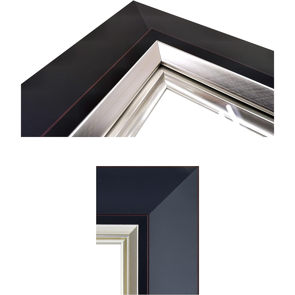 Large Oil Frame 8161 F8 Black UV Protection Acrylic
