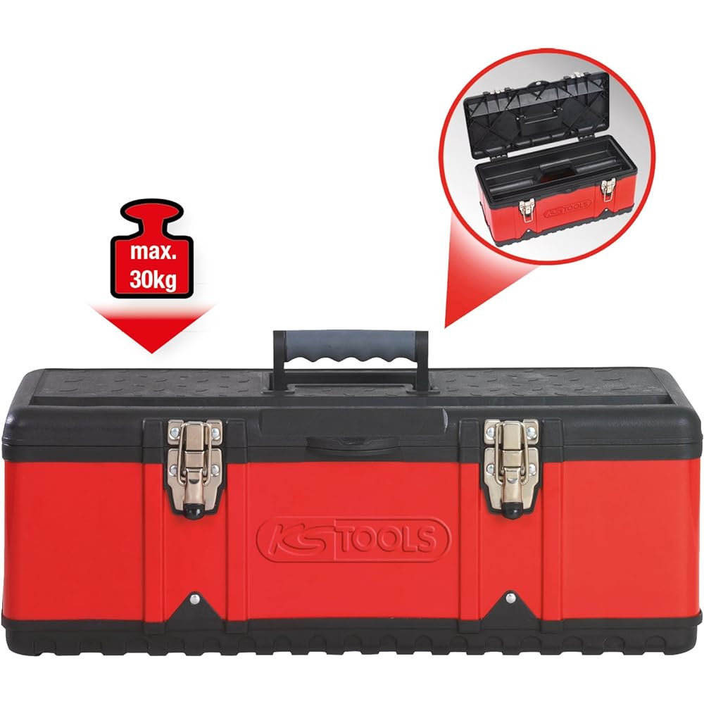 KS TOOLS Plastic sheet steel toolboxes 582x298x255mm Plastic sheet steel toolboxes 582x298x255mm 850.0345