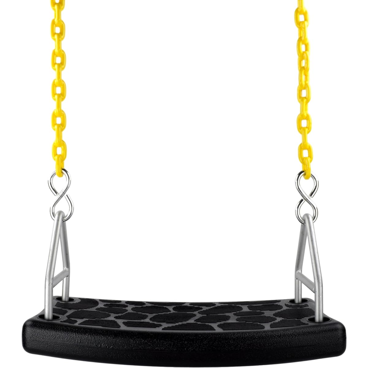 Swing Set Stuff SSS Logo Sticker Flat Sheet Coated Chain, Black/Yellow, 5.5'