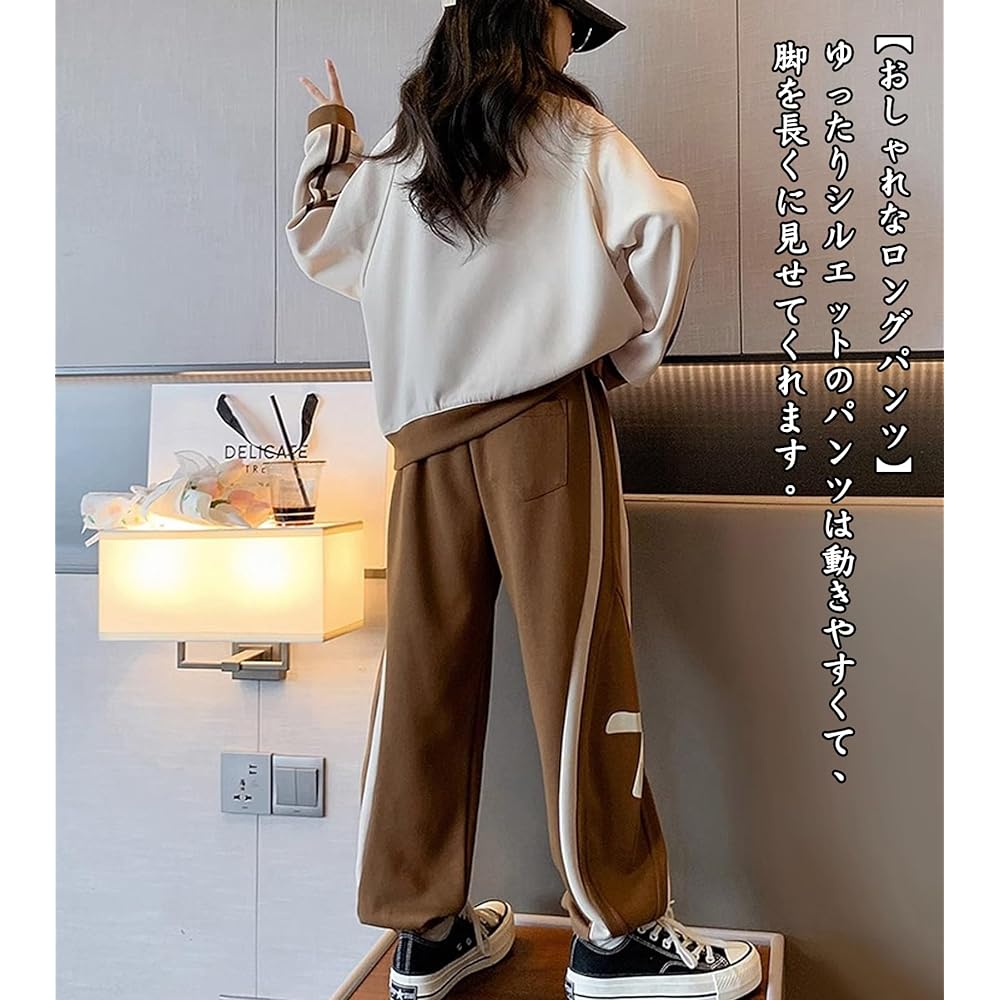 [YY-Natuhi] Children's Clothing, Girls Setup, Parka, Long Pants, Jersey, Long Sleeve, Loose, Casual, Girls, Kids, Girls' Tops, Trousers, Dance Sports, 120-170cm, Spring, Autumn, Winter, Loungewear, Going Out