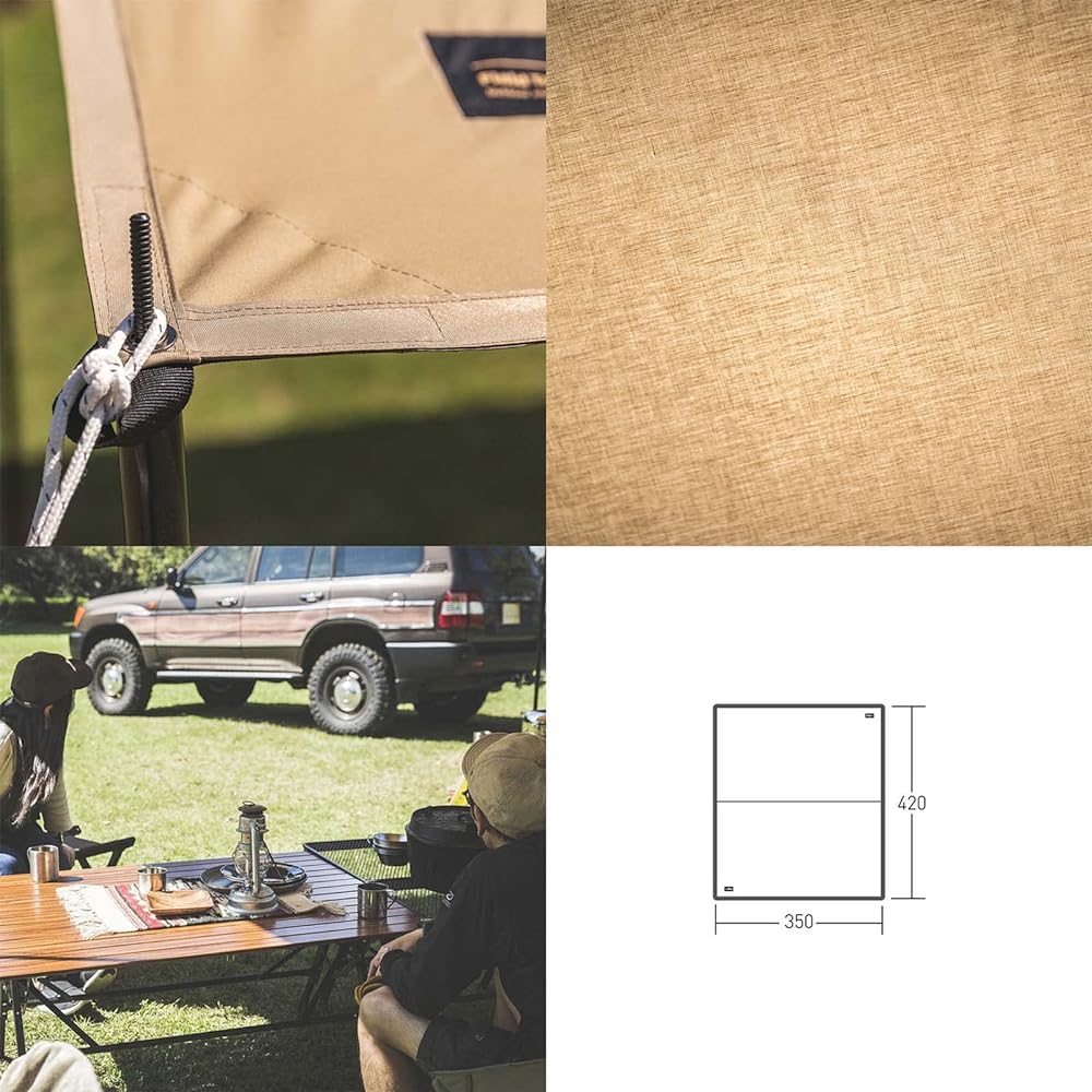 ogawa Camping Outdoor Rectarp Field Tarp TC Sand Beige 3421-70