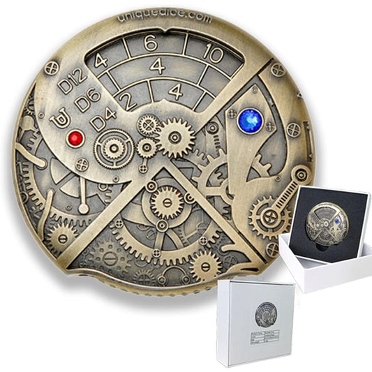 Unique Roulette Dice Spinner Dungeons and Dragons Mechanical Dice, D&D D20 DND Dice Set with Metal Dice Box for Dungeons and Dragons RPG Role Playing