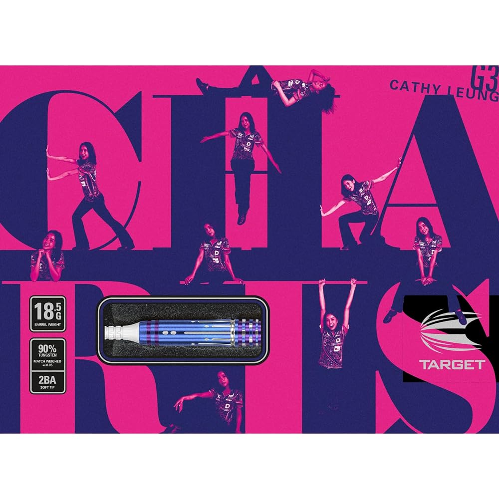 TARGET CATHY LEUNG CHARIS GEN 3 90% 18.5G 2BA SOFT TIP DARTS (Cathy Lyon Charis G3)