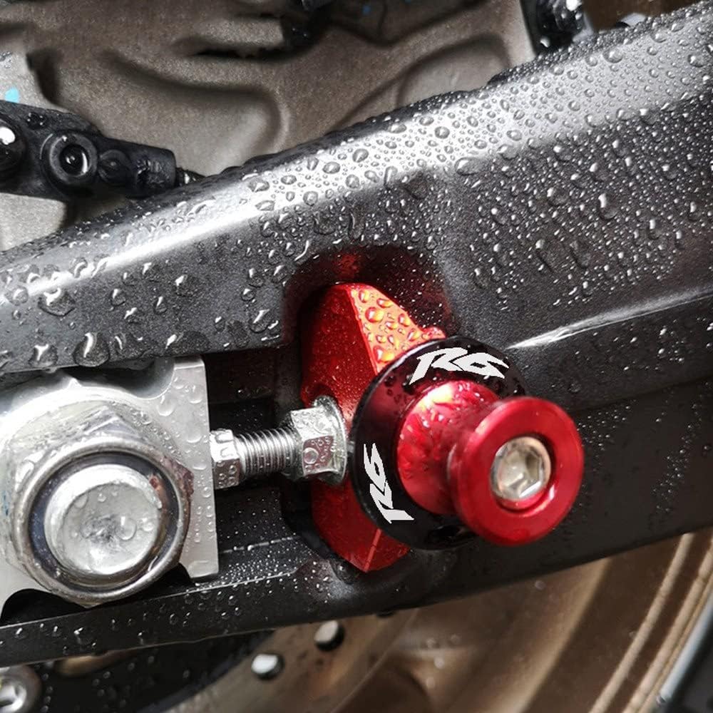 Swingarm Spool Stand Screw Slider R66MM Motorcycle Accessories CNC Aluminum Swingarm Spool Slider Stand Screw For Yamaha YZF-R6 2005-2012 2013 2014 2015 2016 (Color : Blue)