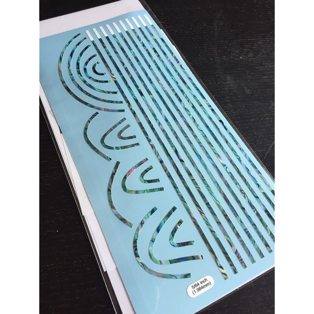 Elastic material binding sticker Avalon 2mm width around guitar body
