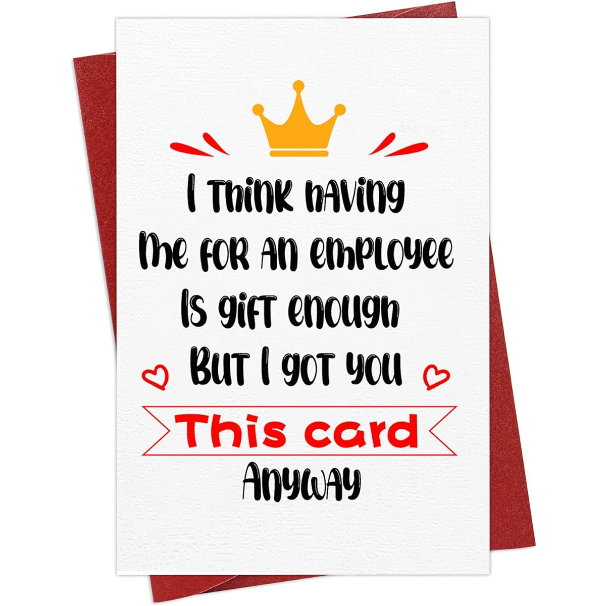PETCEE Funny Boss Day Cards for Women Men Boss Day Gift Card Employee Boss Day Greeting Card for Women Boss Her Him National Boss Day Gift Idea for Men Women Boss Christmas Birthday Gift for Manager
