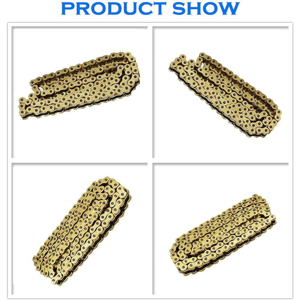 Labwork Drive Chain Gold Color with O-Ring 525-120 Suzuki Honda Kawasaki ATV Motorcycle 525 Pitch 120 Link
