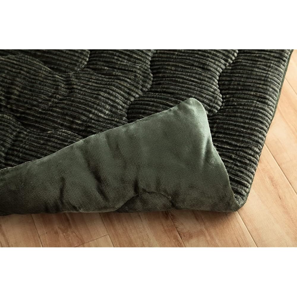 Ikehiko Corporation Kotatsu Futon Grand Approx. 205 x 285cm Green Large Rectangular Corduroy Plain Antibacterial and Deodorizing #6840229