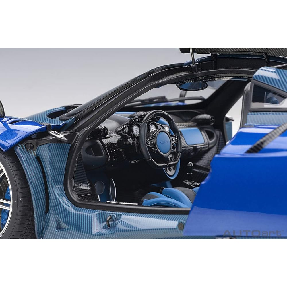 AUTOart 1/18 Pagani Huayra BC Metallic Blue/Blue Carbon Finished Product 78277