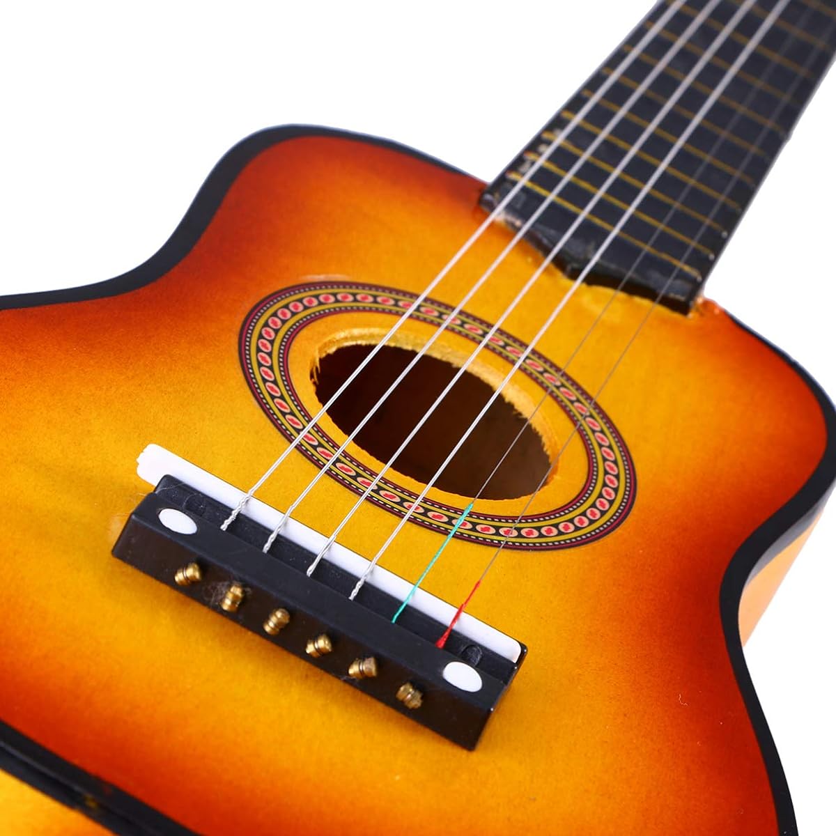 Toddmomy Portable Guitar 21 Inch Acoustic Guitar Classic Acoustic Guitar Small Portable Wooden Guitar for Children Beginners Adults Teens (Giallo) Kids Guitar