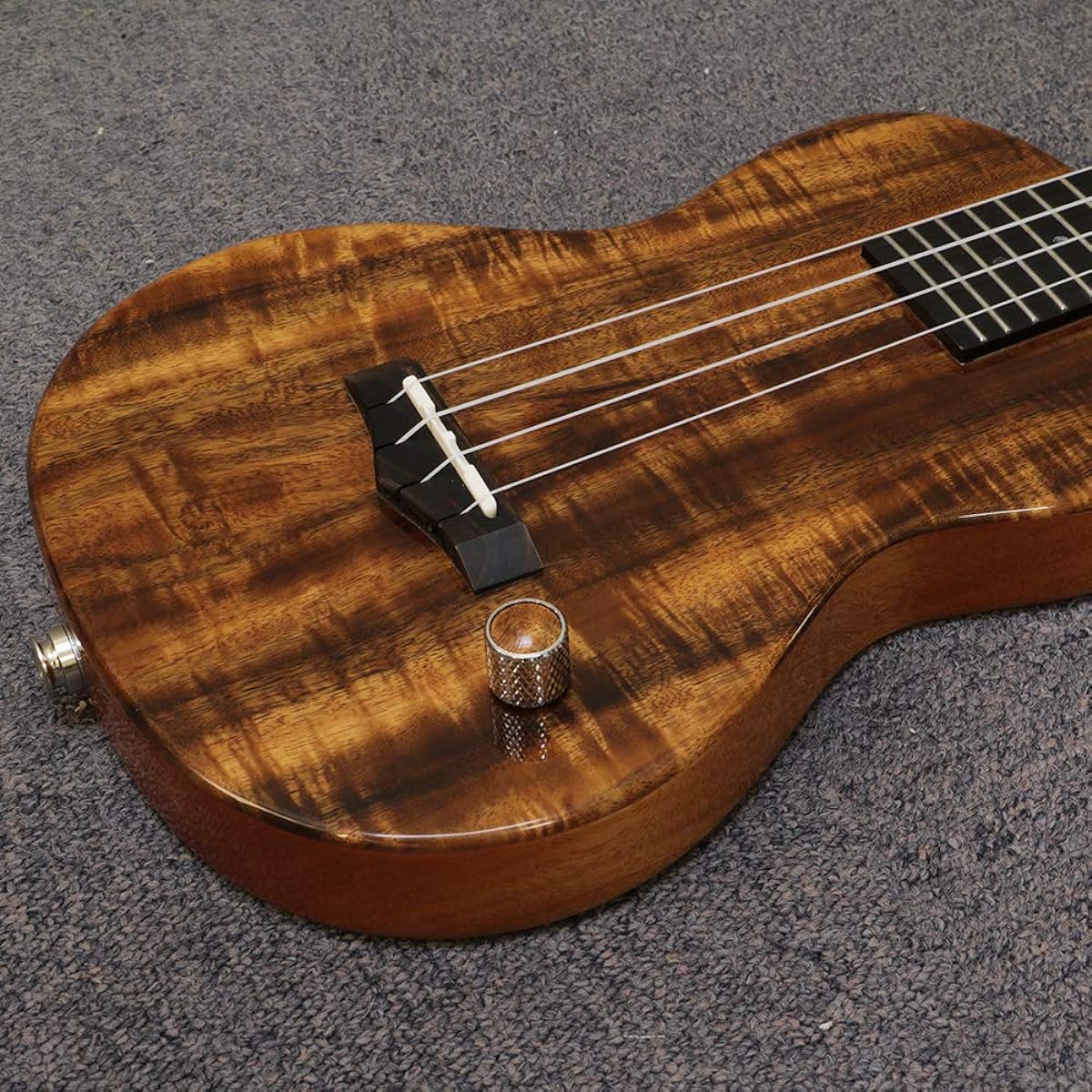Big Island Ukulele HONU Electric Ukulele Series Acacia Top/Ebony Fingerboard EU-ACA-N/EB