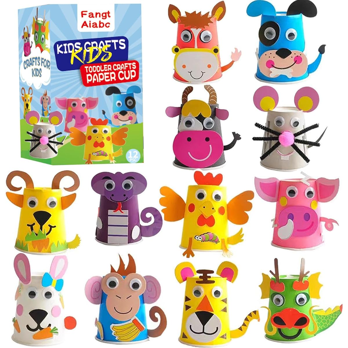 fangtaiabc craft crafts for ages 2, 3, 4, 5, 6, fun arts and craft projects, creative kids crafts, engaging toddler activities