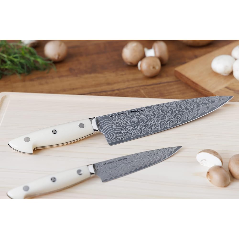 ZWILLING "Bob Kramer Cumulus Utility Knife 130mm Made in Japan" Vegetable Fruit Outdoor Knife Made in Seki City, Gifu Prefecture [Authorized Japanese Product] BOB KRAMER CUMULUS 55200-131