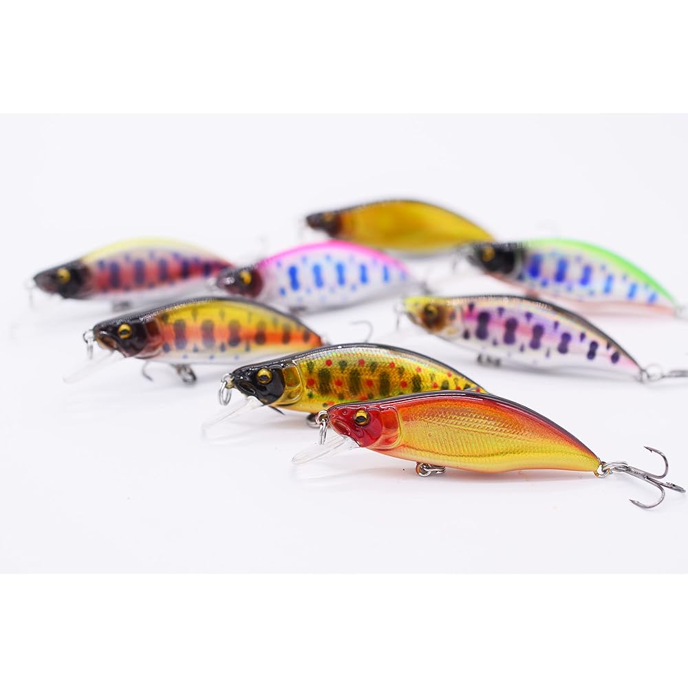 [PB Lure] Mountain Stream Minnow 51FS 51mm 4.5g Mountain Stream Trout Black Bass (Set of 8 colors)
