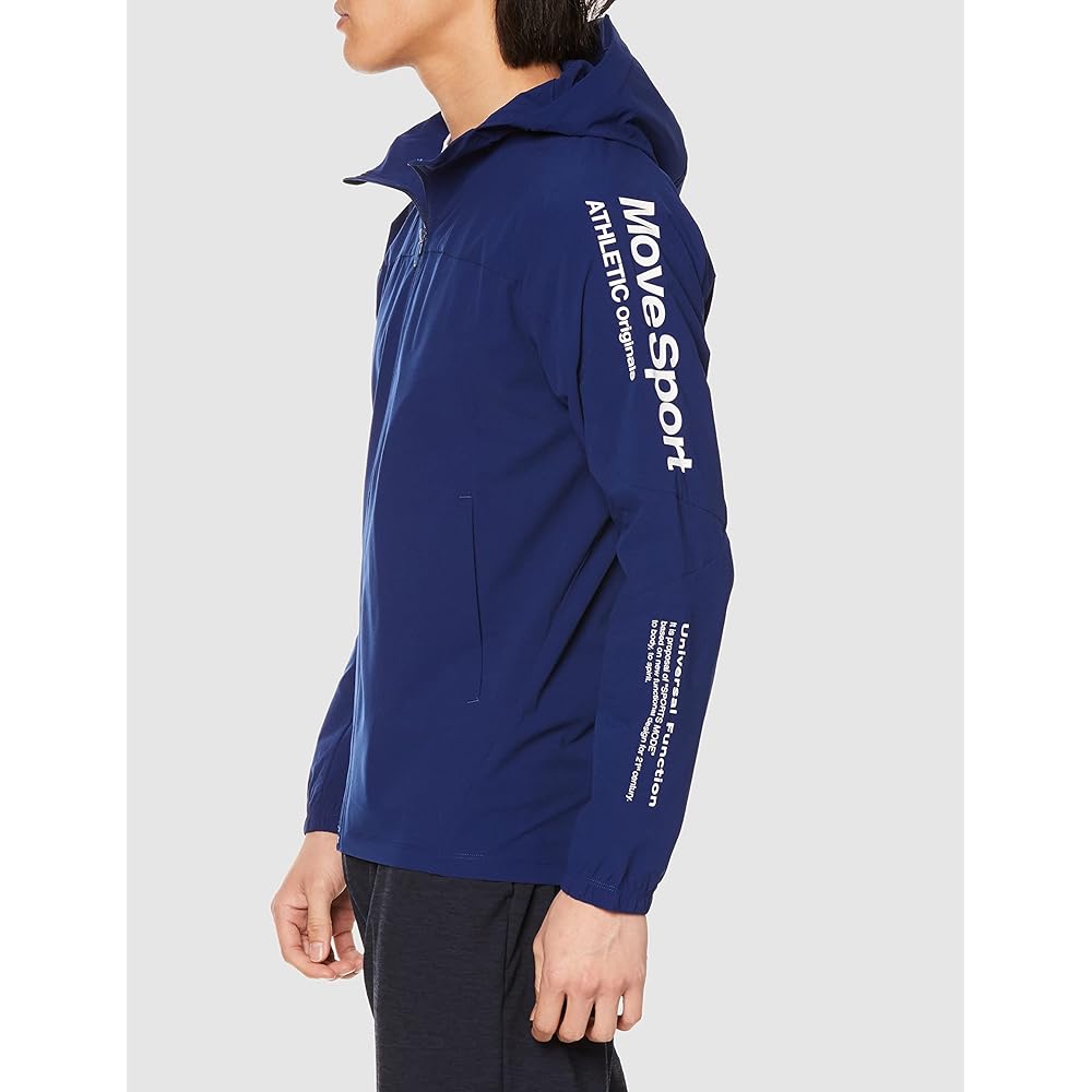 [DESCENTE] Men's Windbreaker Water Repellent Lightweight Stretch MOVESPORT Airy Transfer with Hood