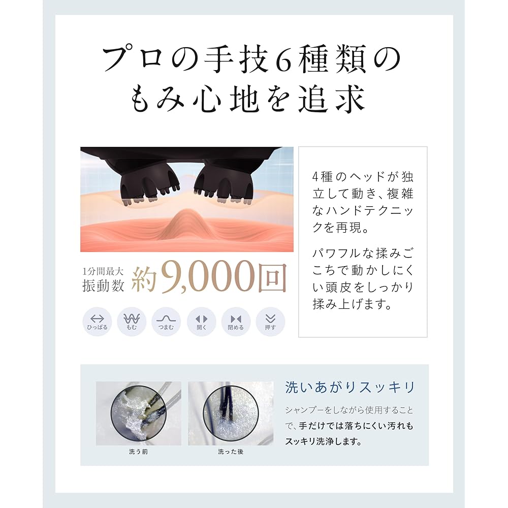 [Supervised by a Doctor] NIPLUX EMS Head Spa Electric Scalp Brush Scalp Care Face Care High Brightness Red LED IPX7 Waterproof 3D Vibration Cordless Beauty Appliance Whole Body Application Nisso Plus Co., Ltd. NIPLUX EMS HEAD SPA PREMIUM