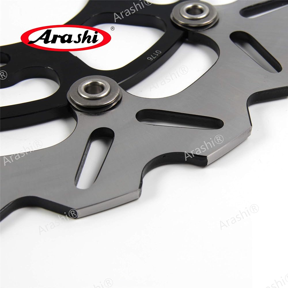 Arashi Front and Rear Brake Disc Rotor for Suzuki GSXR1000 GSX-R1000 GSXR 1000 2005-2008 K5 K6 K7 K8 Motorcycle Replacement Accessories Black