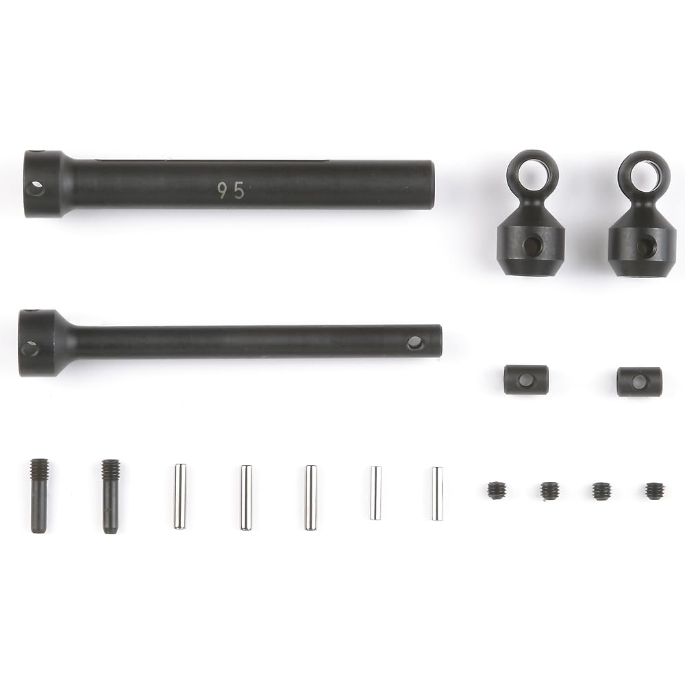 Tamiya Hop Up Options OP.1113 CR-01 Carbon Steel Propeller Shaft (95mm) 54113 & Hop Up Options OP.1112 CR-01 Carbon Steel Propeller Shaft (85mm) 54112 [Set Purchase]