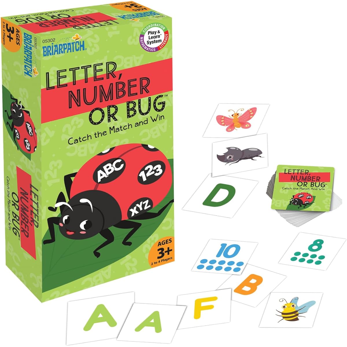 Briarpatch | Letters, Numbers, Bugs, School Readiness Games Preschool, Travel Friendly, Early Learning Activities for Kids Ages 3 and Up.