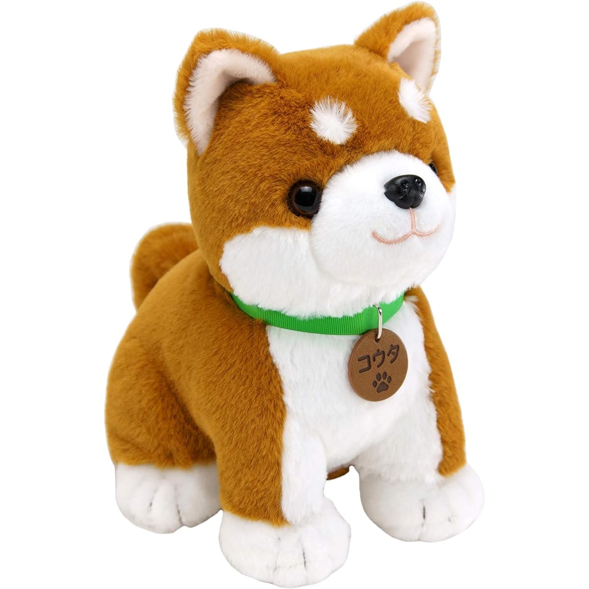 Voice recognition stuffed toy for adults [Shiba Inu Kota with bandana] Easy to operate even for the elderly. Perfect as a gift!
