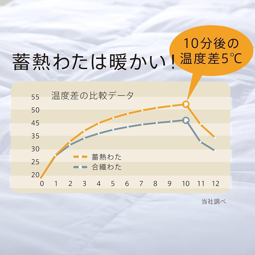nishikawa [Nishikawa] Comforter, Single Down, Heat Storage Cotton, Double Warm, 2 Layer Type, Blue AB02129450